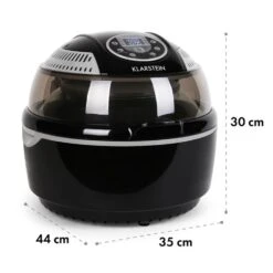 VitAir Heißluftfritteuse Schwarz 1400W Grillen Backen 9 Liter 20 VitAir Heißluftfritteuse Schwarz 1400W Grillen Backen 9 Liter -kitchentools Verkäufe 10021766 yy 0010 detail Klarstein VitAir Heissluftfritteuse V1 Schwarz Grau reedit