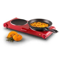 Captain Cook² Doppel-Kochplatte Infrarot 2400W Edelstahl Rot -kitchentools Verkäufe 10027876 yy 0007 titel Klarstein Captain Cook Doppel Kochplatte