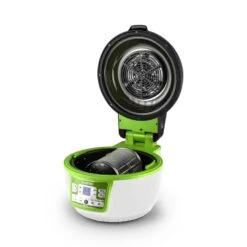 VitAir Turbo Heißluftfritteuse Grün-weiß 1400W Grillen Backen 9l -kitchentools Verkäufe 10028288 yy 0007 titel 06 Klarstein VitAir Heissluftfritteuse gruen weiss