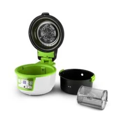 VitAir Turbo Heißluftfritteuse Grün-weiß 1400W Grillen Backen 9l -kitchentools Verkäufe 10028288 yy 0008 titel zubehoer 07 Klarstein VitAir Heissluftfritteuse gruen weiss