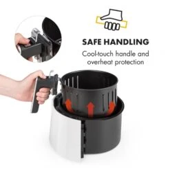 AirVital Heißluftfritteuse 1300W 2,5l CeraPlus-Antihaft Touch Weiß -kitchentools Verkäufe 10032331 yy 0008 logo Klarstein AirVital Heissluftfritteuse 1300W weiss