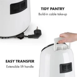 AirVital Heißluftfritteuse 1300W 2,5l CeraPlus-Antihaft Touch Weiß -kitchentools Verkäufe 10032331 yy 0009 logo Klarstein AirVital Heissluftfritteuse 1300W weiss