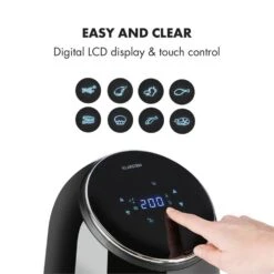 AirVital Heißluftfritteuse 1300W 2,5l CeraPlus-Antihaft Touch Schwarz -kitchentools Verkäufe 10032332 yy 0005 logo Klarstein AirVital Heissluftfritteuse 1300W schwarz