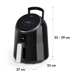 AirVital Heißluftfritteuse 1300W 2,5l CeraPlus-Antihaft Touch Schwarz -kitchentools Verkäufe 10032332 yy 0010 logo Klarstein AirVital Heissluftfritteuse 1300W schwarz