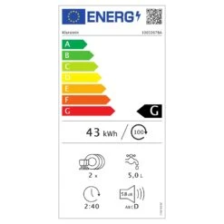 Amazonia Mini Geschirrspülmaschine 6 Programme LED-Display -kitchentools Verkäufe 10032678 energy label