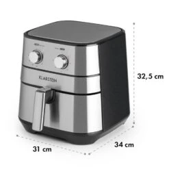 AeroVital Heißluftfritteuse 1700W 5,4 Liter Timer Edelstahl Silber 21 AeroVital Heißluftfritteuse 1700W 5,4 Liter Timer Edelstahl Silber -kitchentools Verkäufe 10032848 yy 0010 logo Klarstein AeroVital Heissluftfritteuse silber reedit