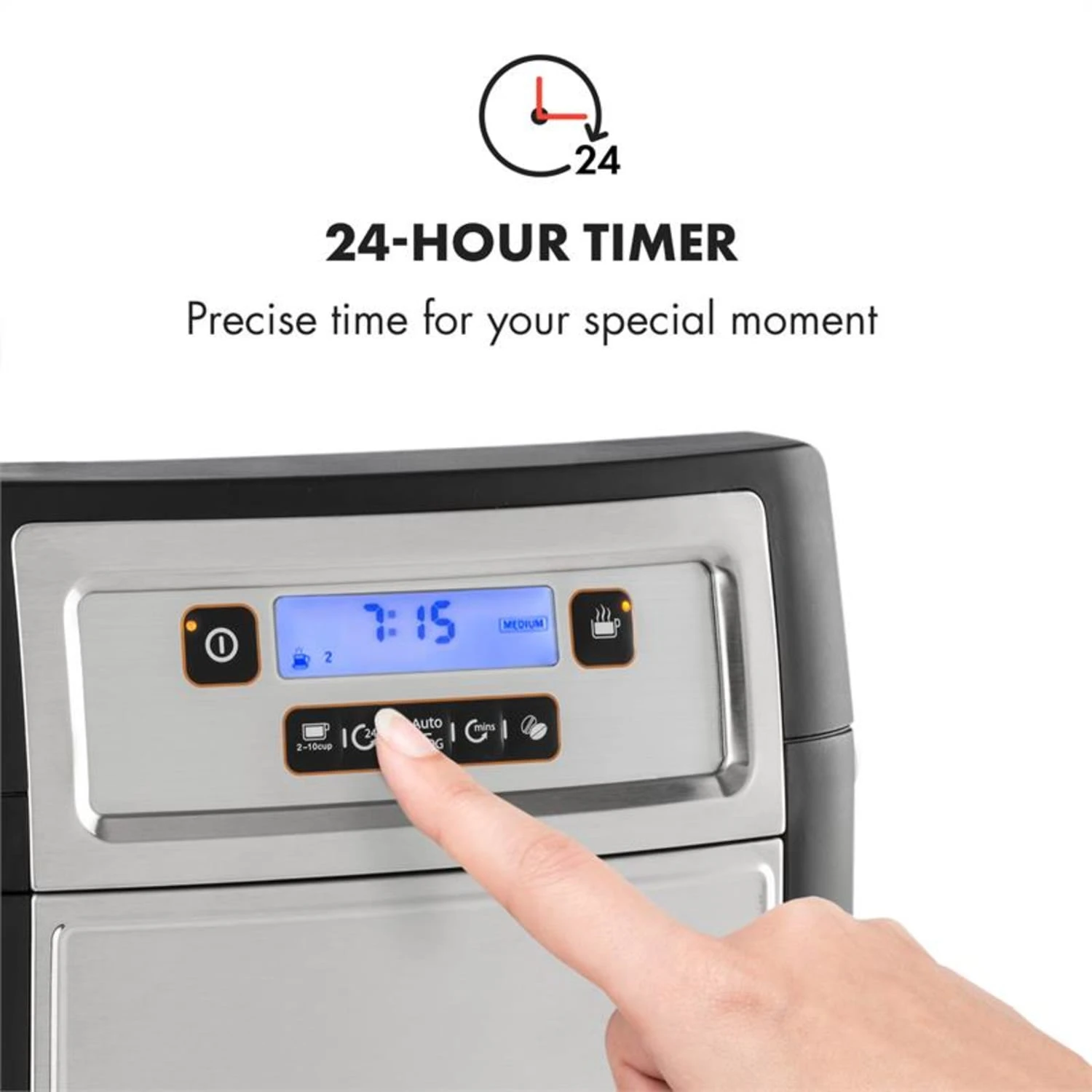 Aromatica II Duo Kaffeemaschine, Integriertes Mahlwerk, 1,25 L Silber 7 Aromatica II Duo Kaffeemaschine, Integriertes Mahlwerk, 1,25 L Silber - Image 5