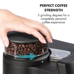 Aromatica II Duo Kaffeemaschine, Integriertes Mahlwerk, 1,25 L, Rot -kitchentools Verkäufe 10032866 yy 0006 logo Klarstein Aromatica II Duo Kaffeemaschine rot