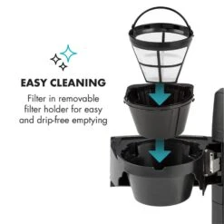 Aromatica II Kaffeemaschine, Mahlwerk, 1,25 L, Silber -kitchentools Verkäufe 10032872 yy 0007 logo Klarstein Aromatica II Kaffeemaschine silber