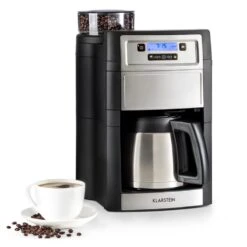 kitchentools Verkäufe 24 Aromatica II Thermo Kaffeemaschine, Mahlwerk, 1,25 L, Silber