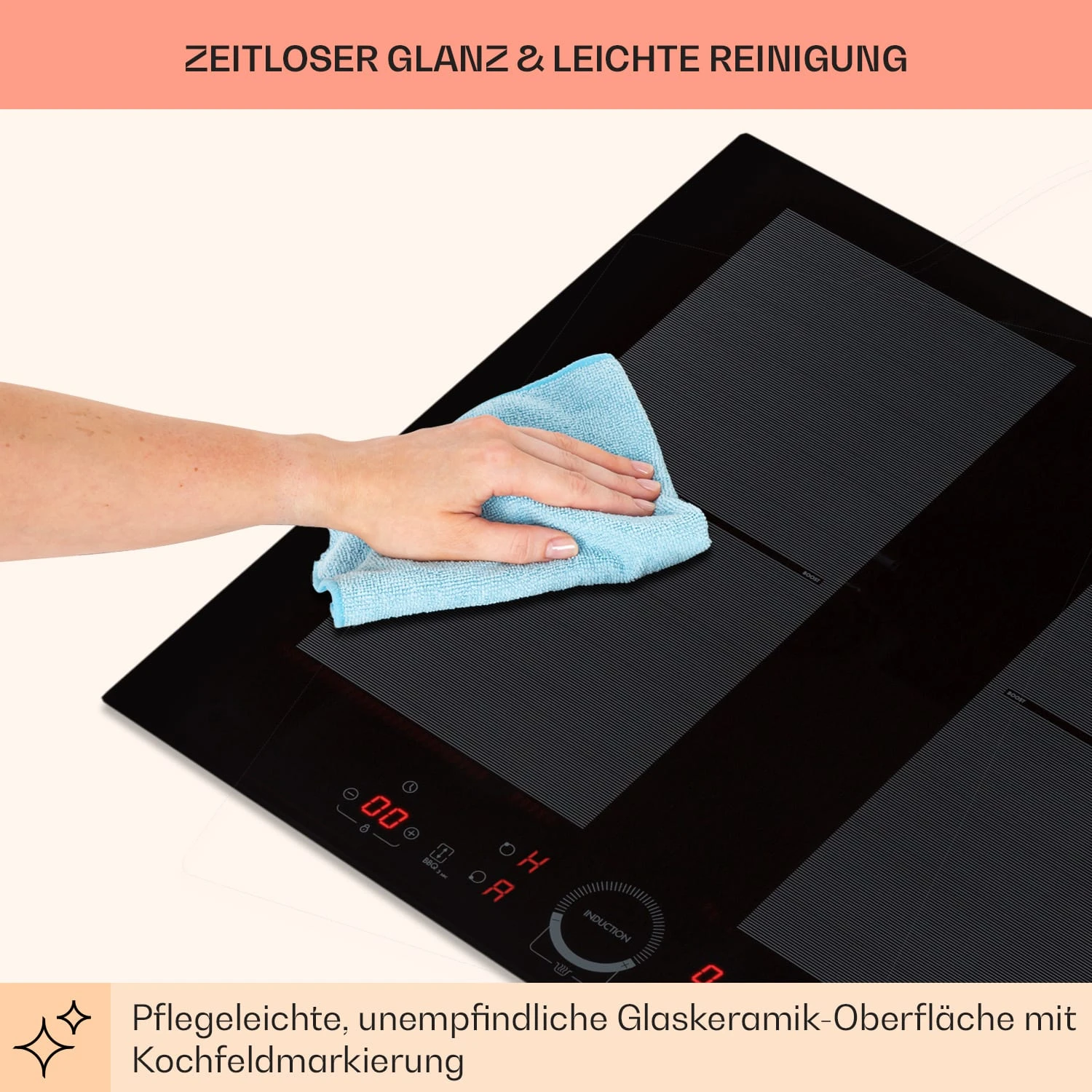 Delicatessa 60 Einbaukochfeld Induktion 4 Zonen 7000W Glaskeramik 10 Delicatessa 60 Einbaukochfeld Induktion 4 Zonen 7000W Glaskeramik - Image 8