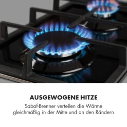 Ignito Domino Gaskochfeld 2-flammig Sabaf-Brenner Glaskeramik Schwarz 13 Ignito Domino Gaskochfeld 2-flammig Sabaf-Brenner Glaskeramik Schwarz -kitchentools Verkäufe 10033131 de 0003 logo