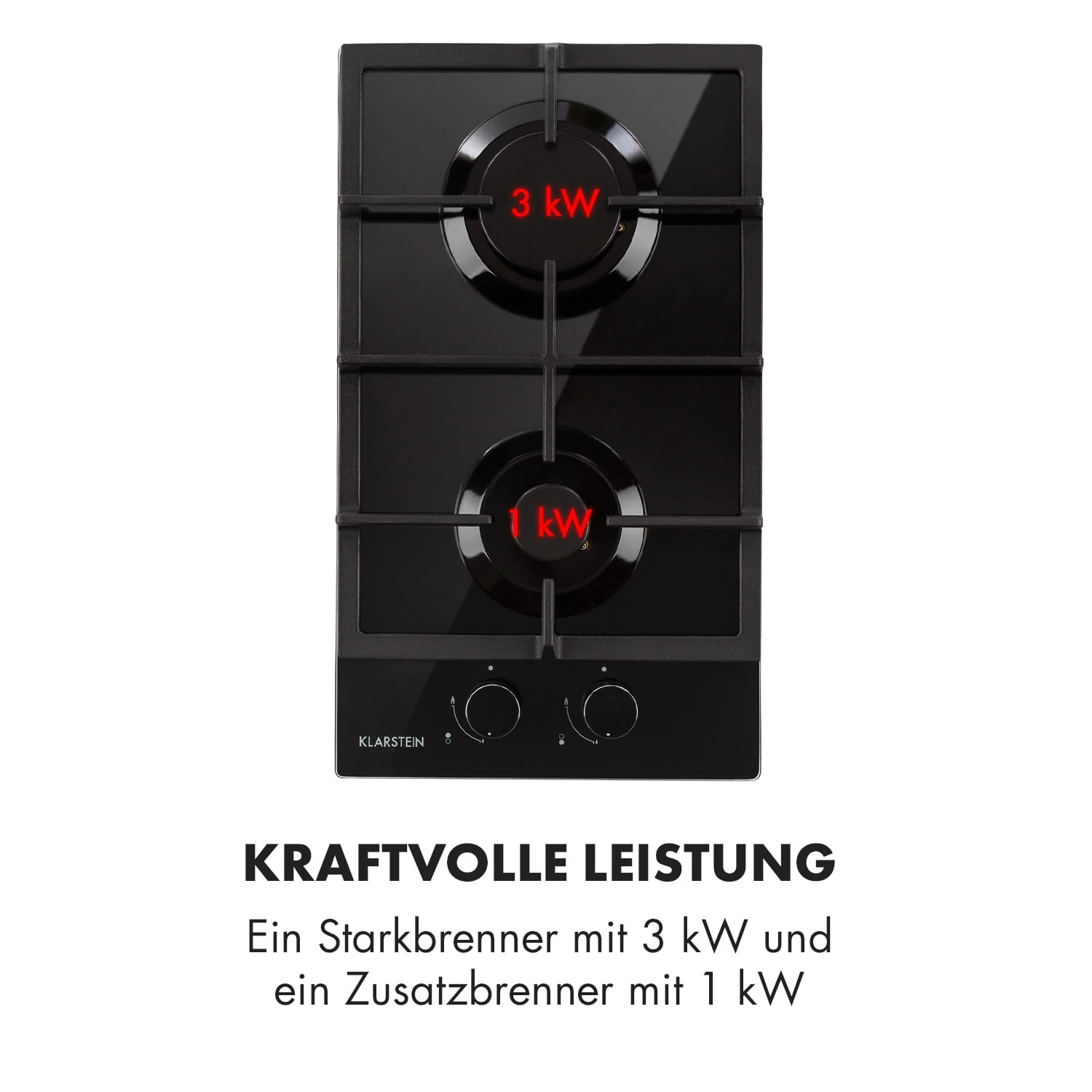 Ignito Domino Gaskochfeld 2-flammig Sabaf-Brenner Glaskeramik Schwarz 8 Ignito Domino Gaskochfeld 2-flammig Sabaf-Brenner Glaskeramik Schwarz – Bild 6