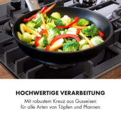 Ignito 4 Zonen Gaskochfeld 4-flammig Sabaf-Brenner Glaskeramik Schwarz -kitchentools Verkäufe 10033132 de 0007 logo