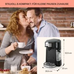 Baristomat 2-in-1-Heißgetränkeautomat Kaffee Tee Milchschaum -kitchentools Verkäufe 10033138 de 0005 usp
