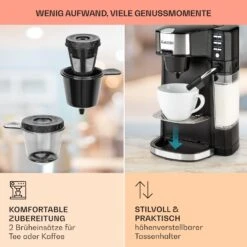 Baristomat 2-in-1-Heißgetränkeautomat Kaffee Tee Milchschaum -kitchentools Verkäufe 10033138 de 0006 usp
