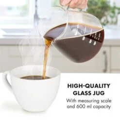 Craft Coffee Waage Timer Glaskanne Filteraufsatz 600ml Schwarz/weiß -kitchentools Verkäufe 10033182 yy 0007 logo Klarstein craft coffee Waage Kaffeebereiter schwarz weiss