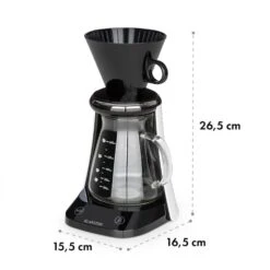 Craft Coffee Waage Timer Glaskanne Filteraufsatz 600ml Schwarz/weiß -kitchentools Verkäufe 10033182 yy 0008 logo Klarstein craft coffee Waage Kaffeebereiter schwarz weiss