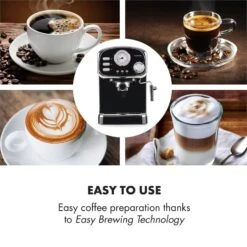 Espressionata Gusto Espressomaschine 1100W 15 Bar Druck Schwarz -kitchentools Verkäufe 10033209 yy 0004 logo Klarstein Espressionata Gusto Espressomaschine