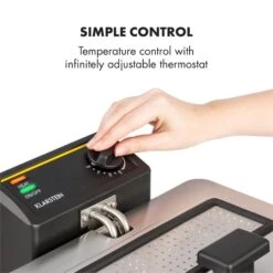 Family Fry Fritteuse 3000W Oil Drain Technology Edelstahl Silber -kitchentools Verkäufe 10033342 yy 0004 logo Klarstein Family Fry Fritteuse 3000W silber