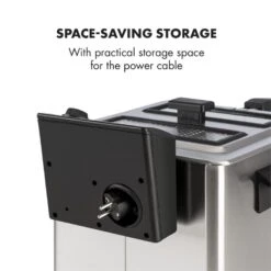 Family Fry Fritteuse 3000W Oil Drain Technology Edelstahl Silber -kitchentools Verkäufe 10033342 yy 0009 logo Klarstein Family Fry Fritteuse 3000W silber