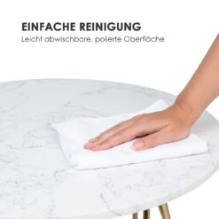 Round Pearl Couchtisch 55 X 45 Cm (ØxH) Marmor Gold / Weiß -kitchentools Verkäufe 10034020 de 0004 logo