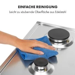 Ignito Domino Gaskochfeld 2-flammig Sabaf-Brenner Edelstahl Silber -kitchentools Verkäufe 10034108 de 0008 logo