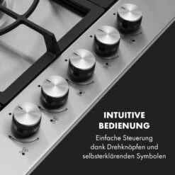 Ignito 5 Zonen Gaskochfeld 5-flammig Sabaf-Brenner Edelstahl Silber -kitchentools Verkäufe 10034111 de 0004 logo
