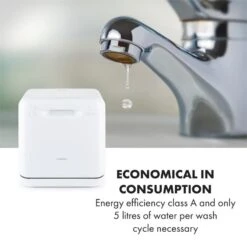 Aquatica Geschirrspüler Freistehend Installationsfrei 2 Gedecke 860W 21 Aquatica Geschirrspüler Freistehend Installationsfrei 2 Gedecke 860W -kitchentools Verkäufe 10034126 yy 0009 logo Klarstein Aquatica Geschirrspueler weiss