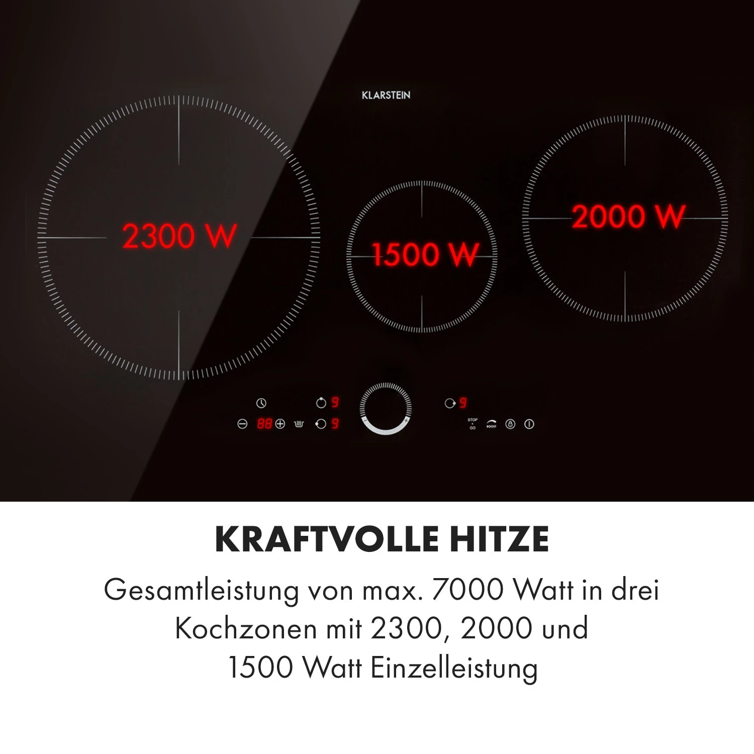 Delicatessa 80 Einbaukochfeld Induktion 3 Zonen 7400W Glaskeramik 6 Delicatessa 80 Einbaukochfeld Induktion 3 Zonen 7400W Glaskeramik - Image 4