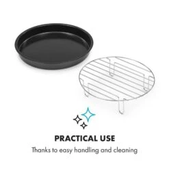 AeroVital Cube Chef Pizzateller Hoher Grilleinsatz Zubehör Edelstahl -kitchentools Verkäufe 10034411 yy 0005 logo Klarstein AeroVital Cube Chef Pizzateller