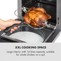 AeroVital Easy Touch Heißluftfritteuse 1700W 14l Timer 16 Programme Metallic / Schwarz 11 AeroVital Easy Touch Heißluftfritteuse 1700W 14l Timer 16 Programme Metallic / Schwarz -kitchentools Verkäufe 10034451 yy 0004 logo Klarstein AeroVital easy touch Heissluftfritteuse