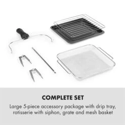 AeroVital Easy Touch Heißluftfritteuse 1700W 14l Timer 16 Programme Schwarz -kitchentools Verkäufe 10034452 yy 0007 logo Klarstein AeroVital easy touch Fritteuse schwarz