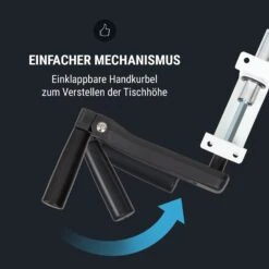 Multidesk Höhenverstellbarer Schreibtisch Manuell 73-123 Cm Höhe Weiß -kitchentools Verkäufe 10034481 de 0003 logo