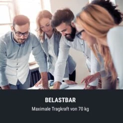 Multidesk Höhenverstellbarer Schreibtisch Manuell 73-123 Cm Höhe Weiß -kitchentools Verkäufe 10034481 de 0004 logo