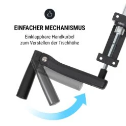 Multidesk Höhenverstellbarer Schreibtisch Manuell 73-123 Cm Höhe -kitchentools Verkäufe 10034483 de 0003 logo
