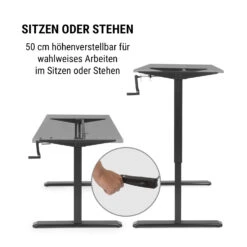 Multidesk Höhenverstellbarer Schreibtisch Manuell 73-123 Cm Höhe -kitchentools Verkäufe 10034483 de 0006 logo