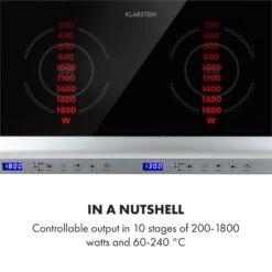 Cucinata Induktionskochfeld 3100W 10 Leistungsstufen 200-1300W -kitchentools Verkäufe 10034503 yy 0004 logo Klarstein Cucinata Induktionskochfeld 3100 W