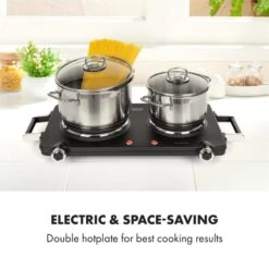 Cookorama Doppelkochplatte 1900-2250 W 150/180 Mm Ø 5 Stufen Schwarz -kitchentools Verkäufe 10034573 yy 0002 logo Klarstein Cookorama Doppelkochplatte schwarz