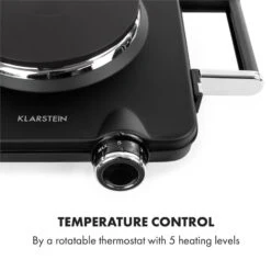 Cookorama Doppelkochplatte 1900-2250 W 150/180 Mm Ø 5 Stufen Schwarz -kitchentools Verkäufe 10034573 yy 0005 logo Klarstein Cookorama Doppelkochplatte schwarz