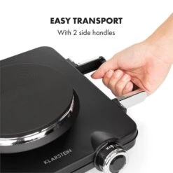Cookorama Doppelkochplatte 1900-2250 W 150/180 Mm Ø 5 Stufen Schwarz -kitchentools Verkäufe 10034573 yy 0006 logo Klarstein Cookorama Doppelkochplatte schwarz
