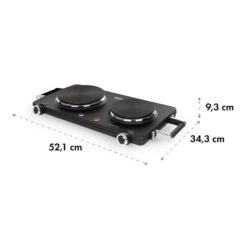 Cookorama Doppelkochplatte 1900-2250 W 150/180 Mm Ø 5 Stufen Schwarz -kitchentools Verkäufe 10034573 yy 0007 logo Klarstein Cookorama Doppelkochplatte schwarz