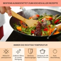 EasyCook Domino Keramikkochfeld 3000W Drehregler Schwarz -kitchentools Verkäufe 10034603 de 0005 usp