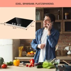 Kochheld 4-Zonen-Induktionskochfeld 6000W Dreh-Regler Glas Schwarz -kitchentools Verkäufe 10034947 de 0006 usp