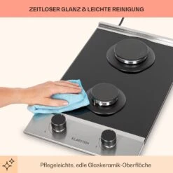 Alchemist Domino Gaskochfeld 2-flammig Aluminium-Brenner Glaskeramik -kitchentools Verkäufe 10034968 de 0007 usp