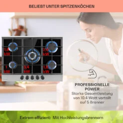 Alchemist 5 Zonen Gaskochfeld Aluminium-Brenner Glaskeramik Schwarz 13 Alchemist 5 Zonen Gaskochfeld Aluminium-Brenner Glaskeramik Schwarz -kitchentools Verkäufe 10034970 de 0003 usp