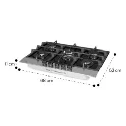 Alchemist 5 Zonen Gaskochfeld Aluminium-Brenner Glaskeramik Schwarz 19 Alchemist 5 Zonen Gaskochfeld Aluminium-Brenner Glaskeramik Schwarz -kitchentools Verkäufe 10034970 yy 0011 dimensions
