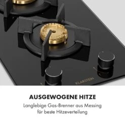 Goldflame Domino Gaskochfeld 2-flammig Messing-Brenner Glaskeramik -kitchentools Verkäufe 10034971 de 0003 logo