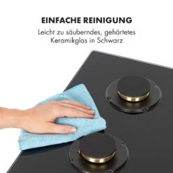 Goldflame 4 Gaskochfeld 4-flammig Messing-Brenner Glaskeramik Schwarz 19 Goldflame 4 Gaskochfeld 4-flammig Messing-Brenner Glaskeramik Schwarz -kitchentools Verkäufe 10034972 de 0008 logo
