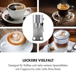 Futura Espressomaker 20 Bar 1450 Watt 20 Bar Wassertank: 1,25 Liter Rostfreier Edelstahl -kitchentools Verkäufe 10035183 de 0005 logo